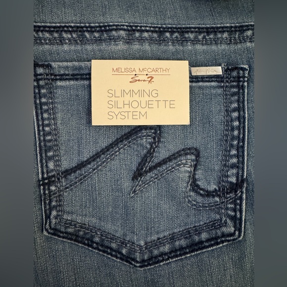 NWT Melissa McCarthy Seven7 Slimming Siloutte Pencil Stretch Jeans 20W - Picture 4 of 11